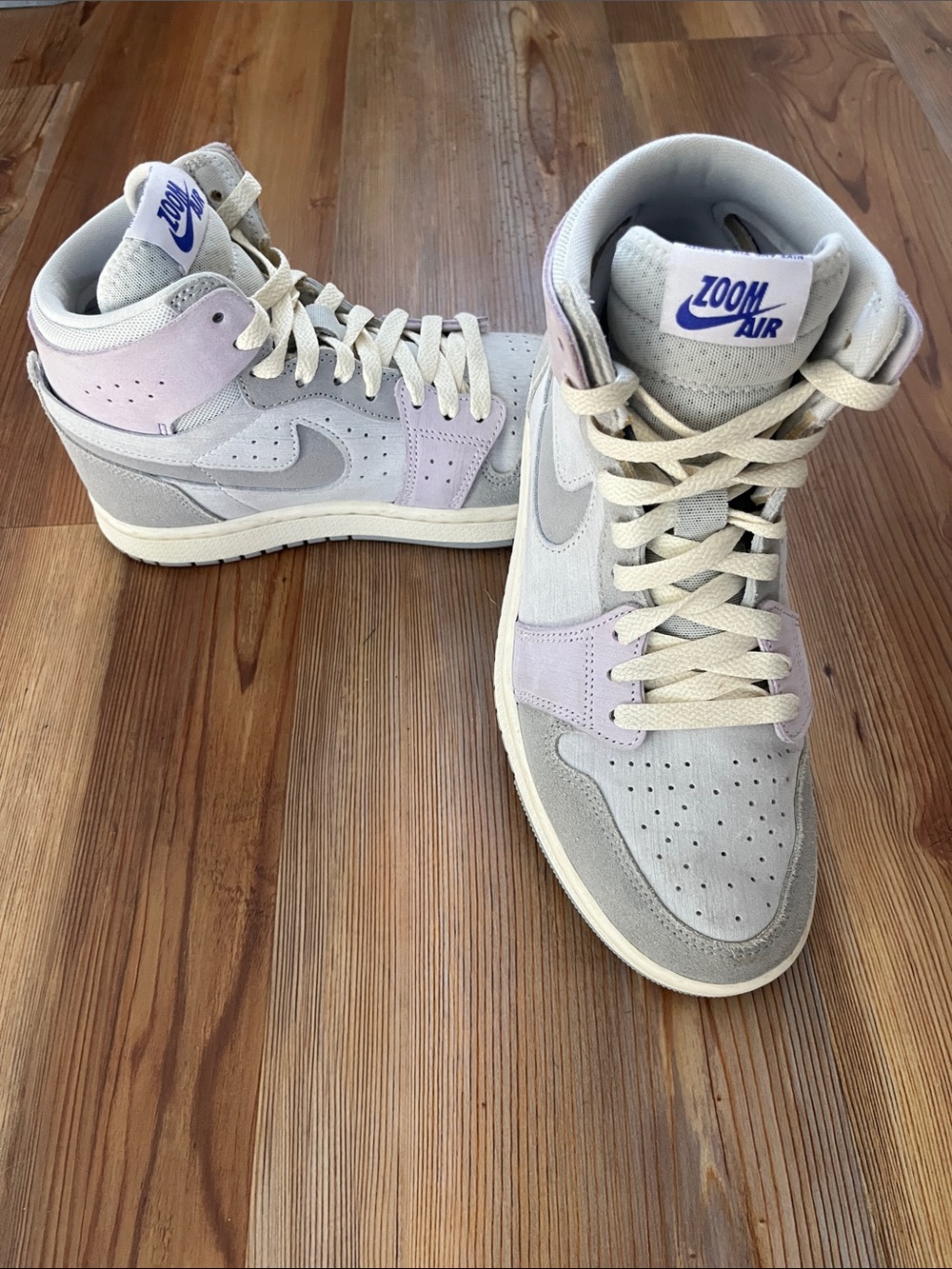 Nike Woman’s Air Jordan Sneakers in Light Smoke Grey/Barely Grape